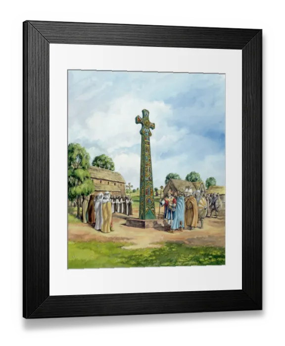 Framed Print : Sandbach Crosses J010096 Framed Print : Sandbach Crosses J010096
