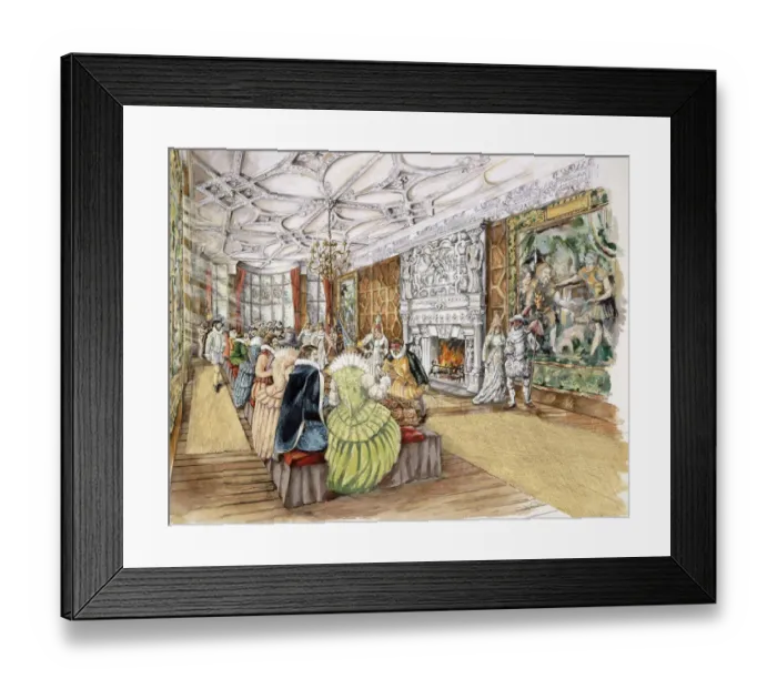 Framed Print : Berry Pomeroy Castle J020147