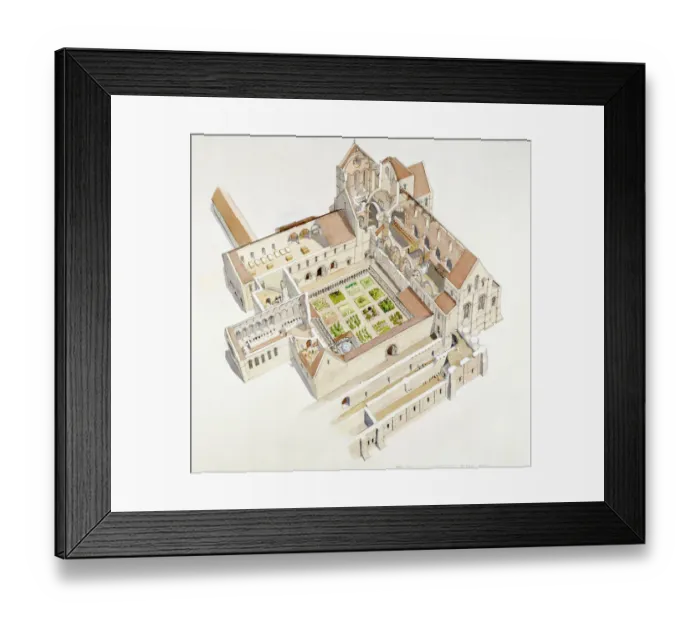 Framed Print : Buildwas Abbey J020158