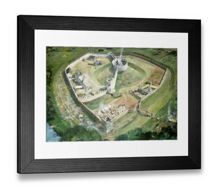 Framed Print : Pickering Castle J850151 Framed Print : Pickering Castle J850151