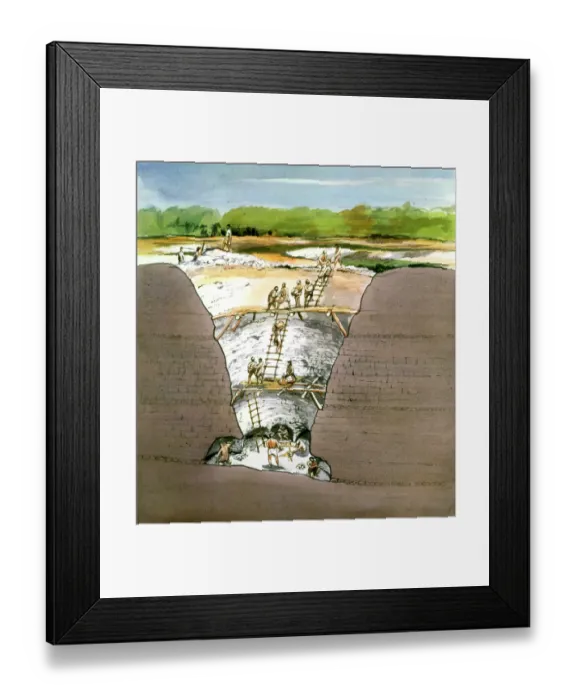 Framed Print : Grimes Graves J940184