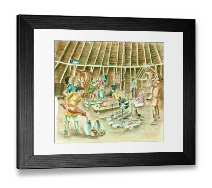 Framed Print : A Celtic Feast J950022