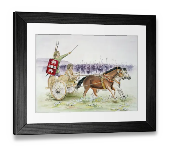 Framed Print : Celtic chariot J950023