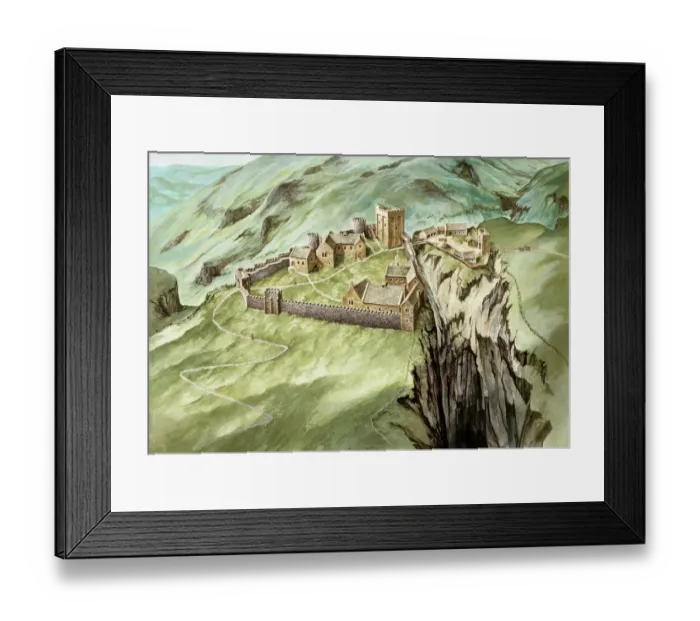 Framed Print : Peveril Castle J980125