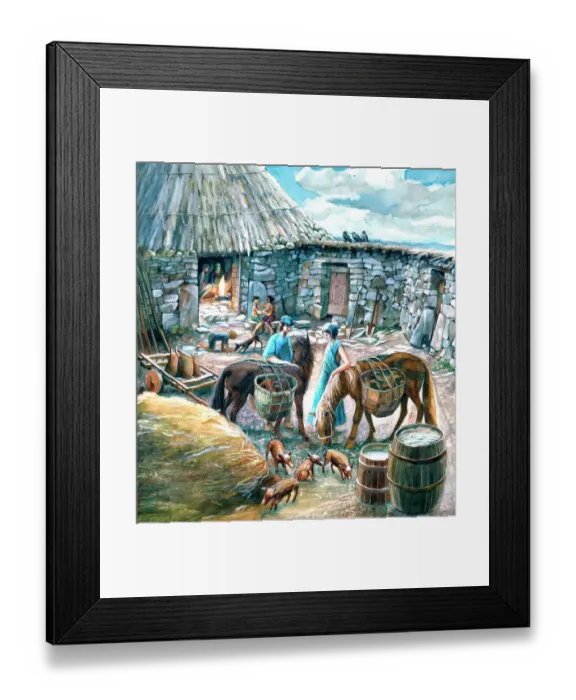 Framed Print : Chysauster Ancient Village J890149 Framed Print : Chysauster Ancient Village J890149
