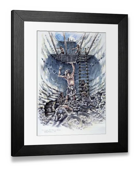 Framed Print : Ceremony at Grimes Graves J930175 Framed Print : Ceremony at Grimes Graves J930175