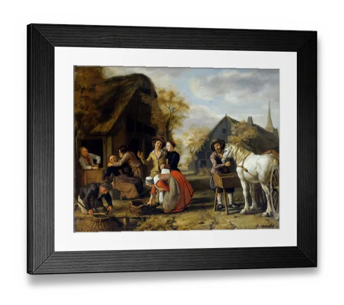 Framed Print : Victors - A Village Scene K040764