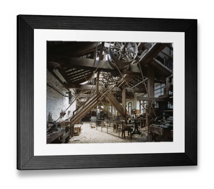 Framed Print : Stott Park Bobbin Mill J010125