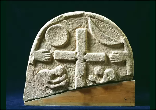 Lindisfarne Priory Stone J880194