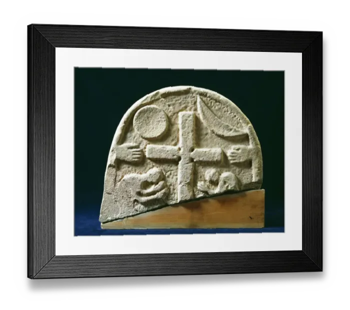 Framed Print : Lindisfarne Priory Stone J880194
