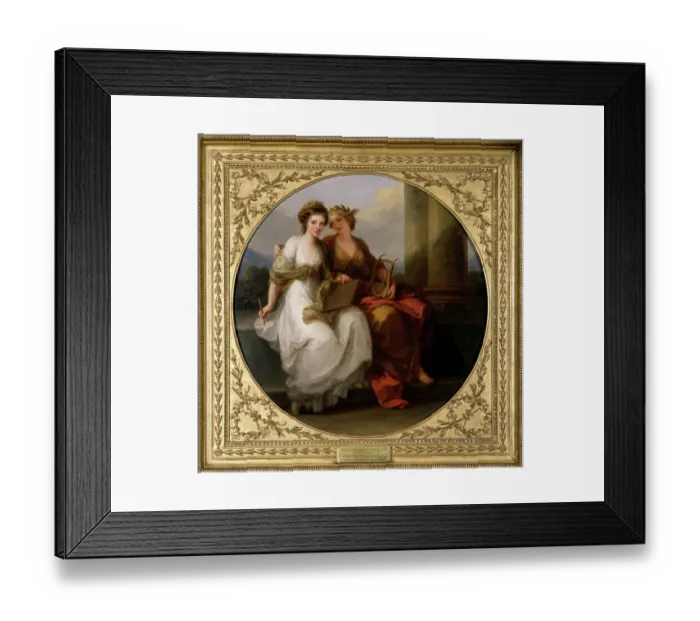 Framed Print : Kauffmann - The Artist in the Character of Design J900254 Framed Print : Kauffmann - The Artist in the Character of Design J900254