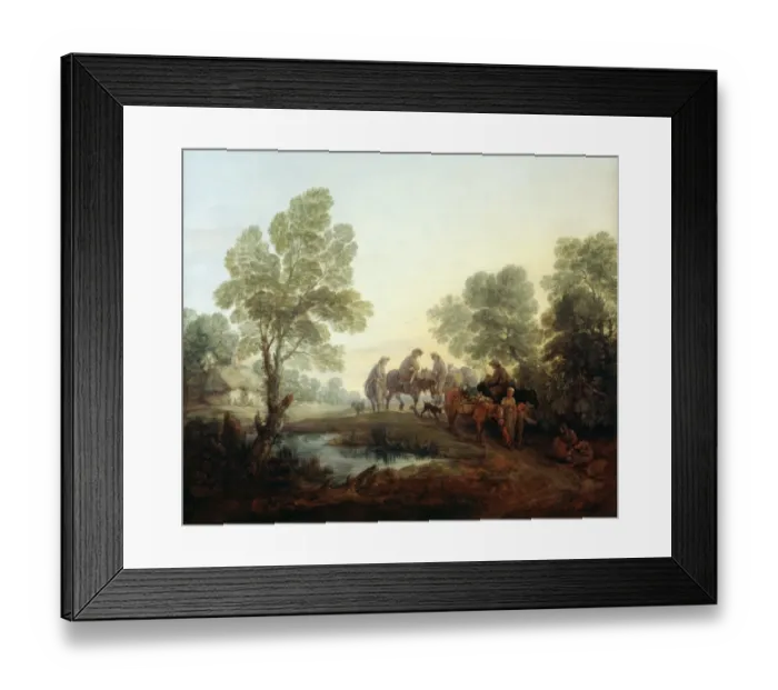 Framed Print : Gainsborough - Going to Market J910508 Framed Print : Gainsborough - Going to Market J910508