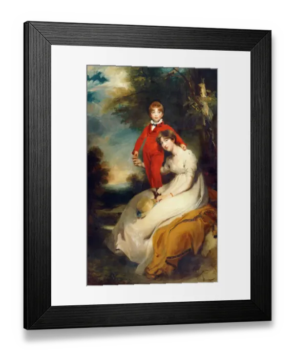 Framed Print : Lawrence - Mrs Charles Thellusson with her Son Charles J940561