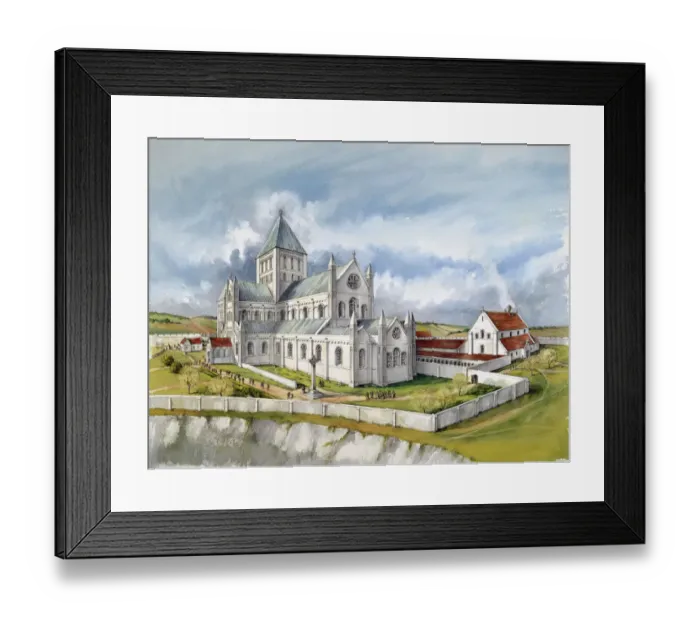 Framed Print : Old Sarum Cathedral J030108