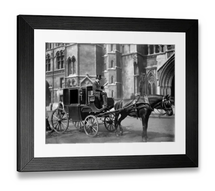 Framed Print : Horse and carriage BB88_04100