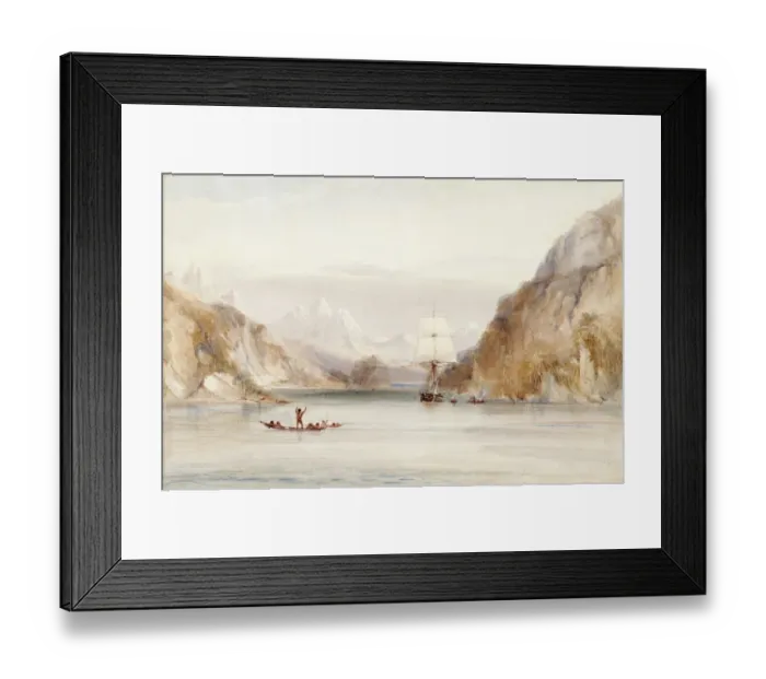 Framed Print : Martens - The Beagle in the Murray Narrow J980080