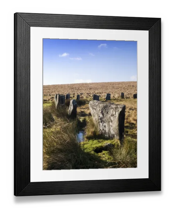 Framed Print : Grey Wethers Stone Circles N081130 Framed Print : Grey Wethers Stone Circles N081130