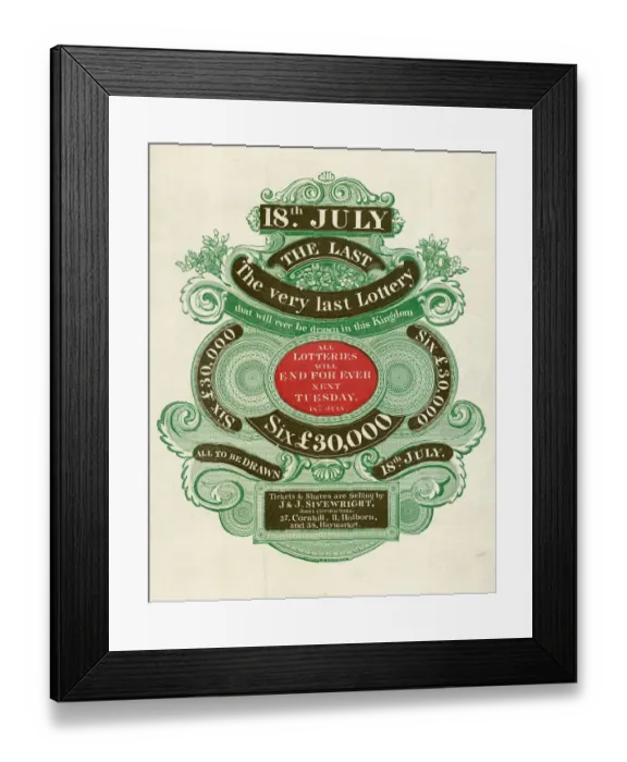 Framed Print : The Last Lottery N110041