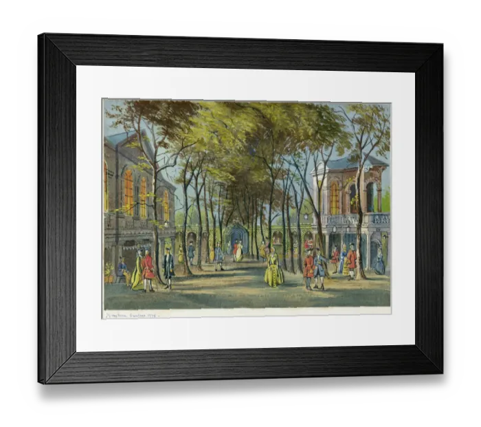 Framed Print : Marylebone Gardens, London 1778 N110046