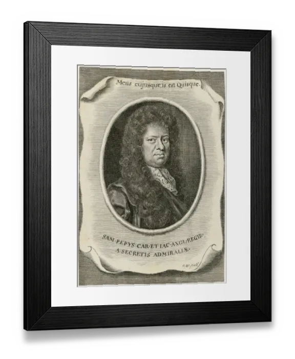 Framed Print : Samuel Pepys N110036 Framed Print : Samuel Pepys N110036
