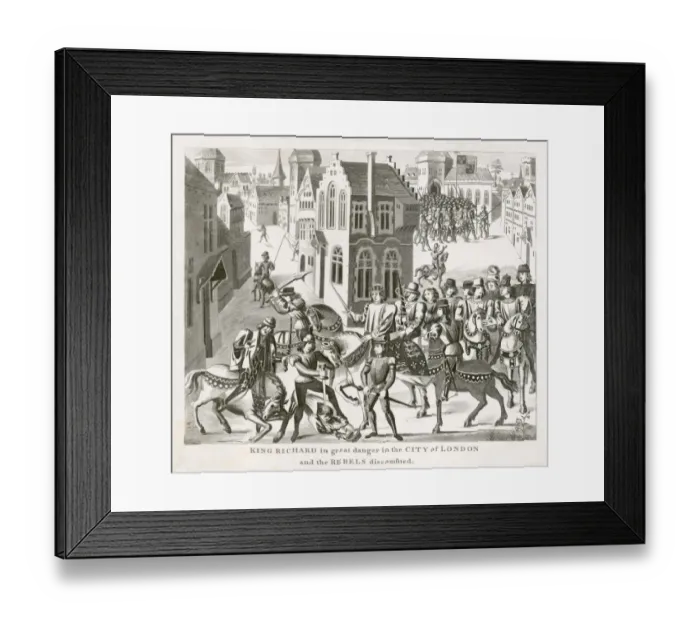 Framed Print : King Richard in great danger... N110032