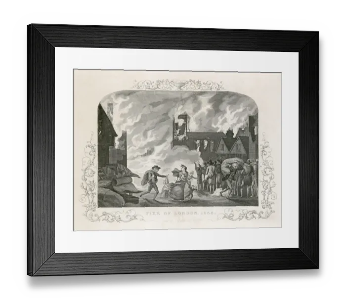 Framed Print : Great Fire of London N110034