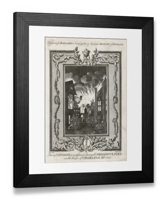 Framed Print : Great Fire of London N110035