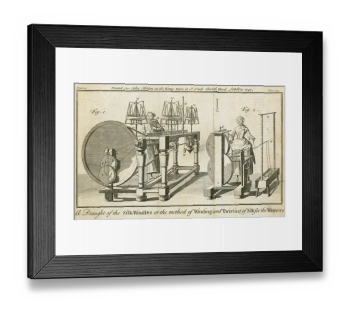 Framed Print : Silk Weaving N110037