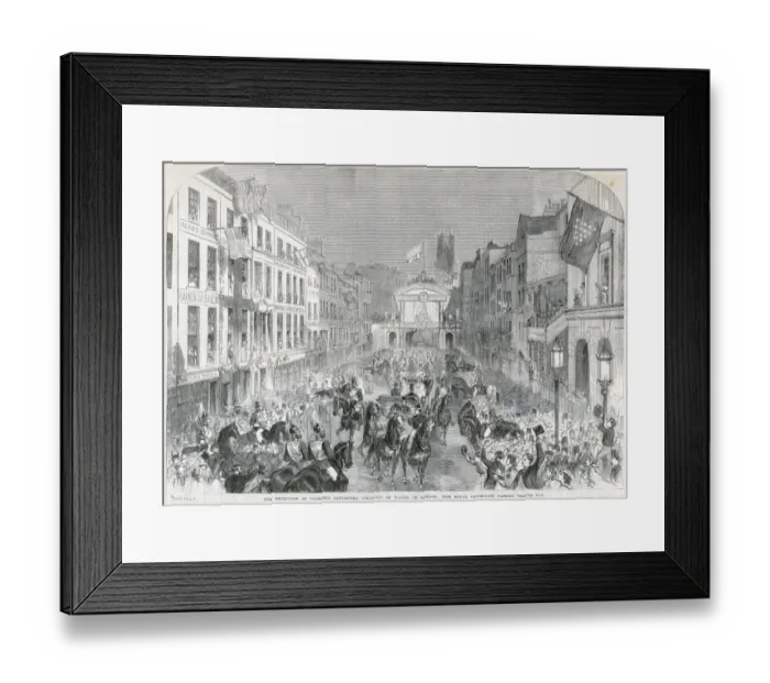 Framed Print : The Citys welcome to Princess Alexandra, 1863 N110045