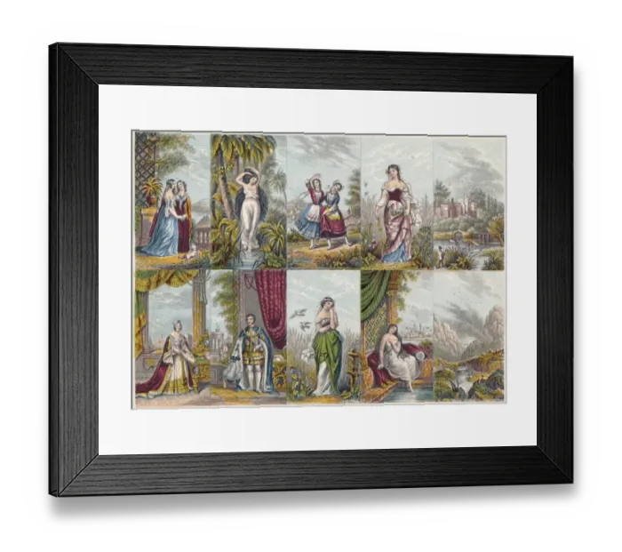 Framed Print : Illustrations dated 1851 N110048