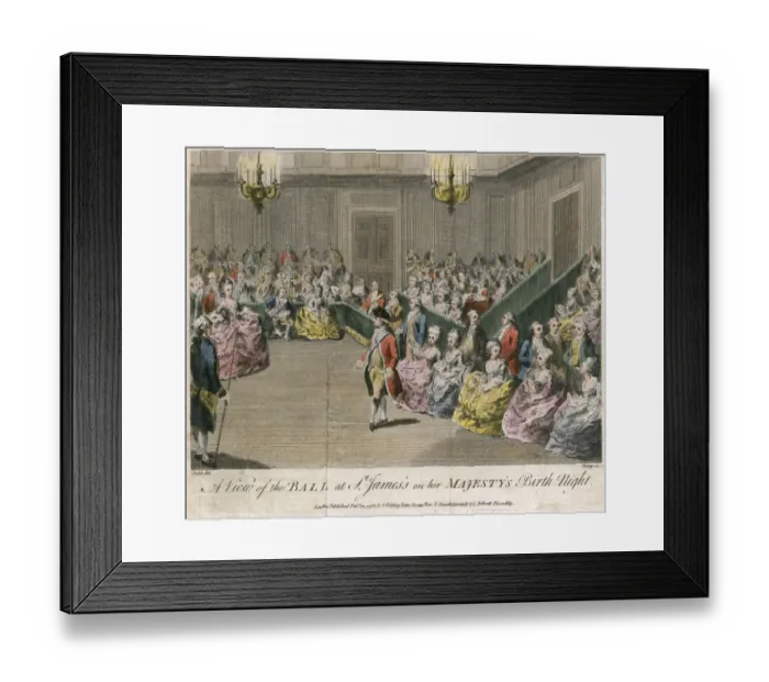 Framed Print : Ball at St Jamess on her Majestys birth night N110051