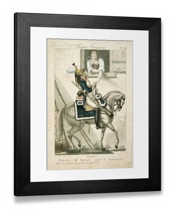Framed Print : French Dragoon J840003 Framed Print : French Dragoon J840003