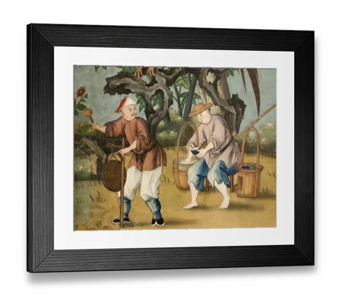 Framed Print : Chinese wallpaper, Wrest Park House N081143