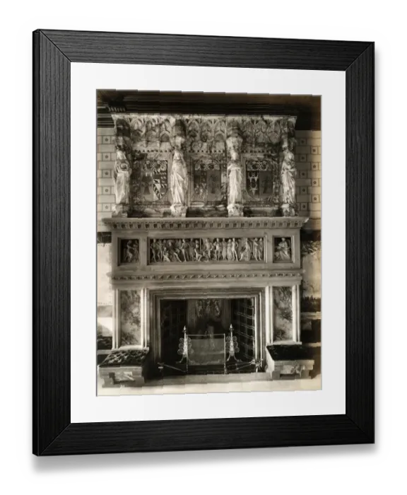 Framed Print : Eaton Hall fireplace, 1887 BL08270