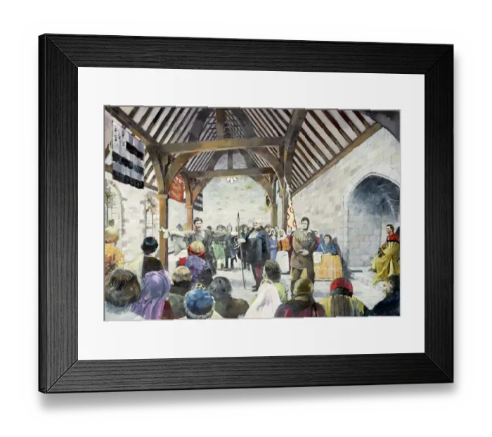 Framed Print : Pickering Castle J850148