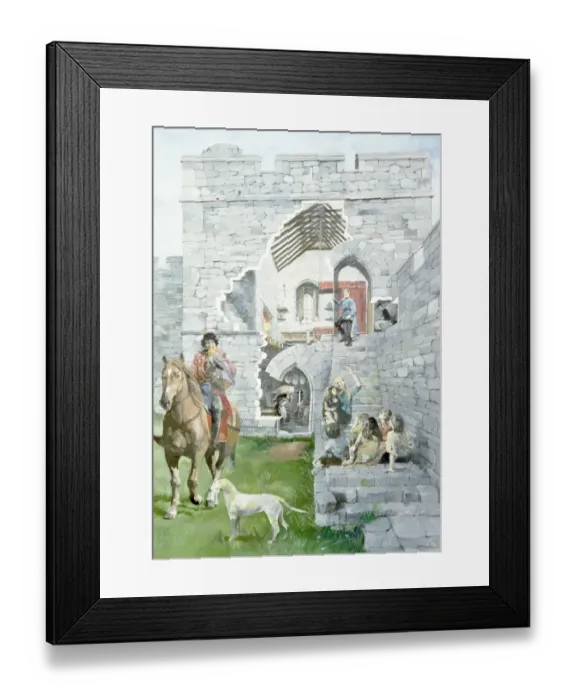 Framed Print : Pickering Castle J850149 Framed Print : Pickering Castle J850149