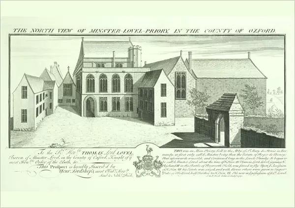 Minster Lovell Hall engraving N070735
