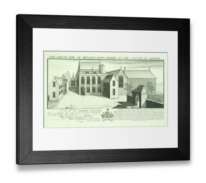 Framed Print : Minster Lovell Hall engraving N070735
