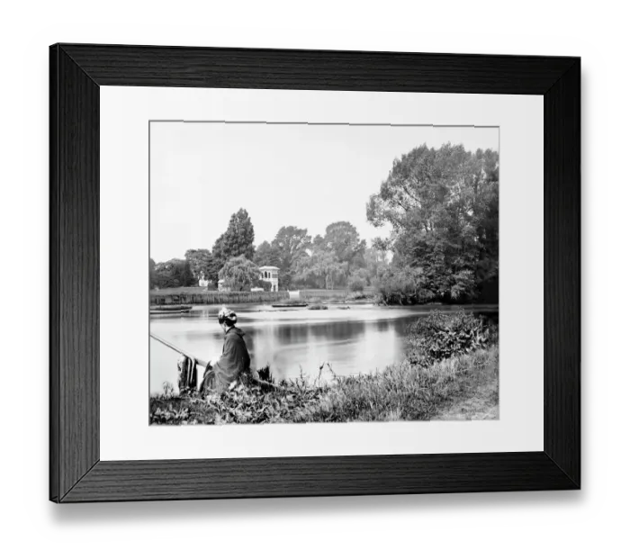Framed Print : Waiting for the Rails Head Ferry, Isleworth CC72_02178