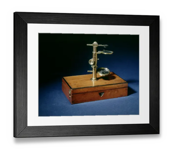 Framed Print : Darwins Microscope J970114
