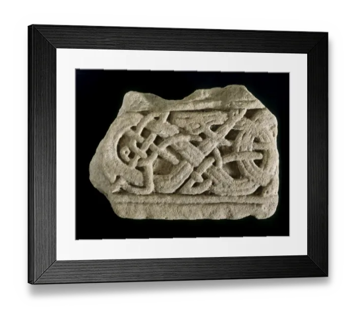 Framed Print : Lindisfarne Priory Stone J870087