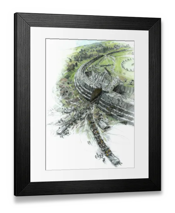 Framed Print : Construction at Avebury N072063 Framed Print : Construction at Avebury N072063