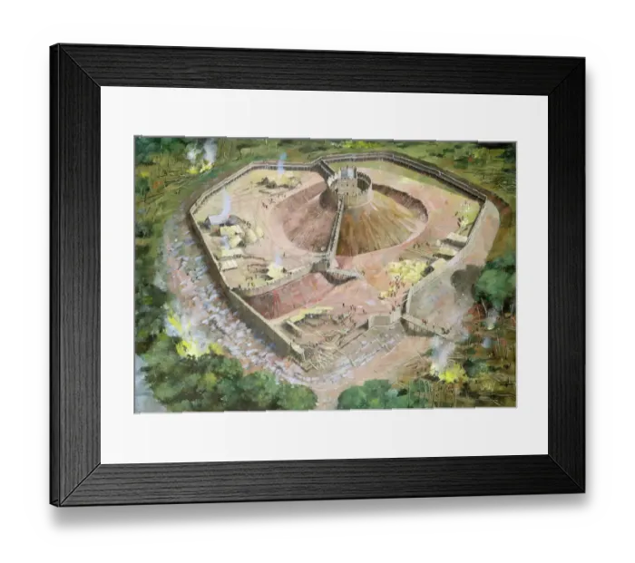 Framed Print : Pickering Castle J850150 Framed Print : Pickering Castle J850150