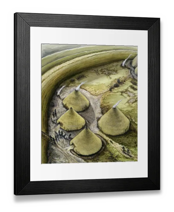 Framed Print : Maiden Castle J900278 Framed Print : Maiden Castle J900278
