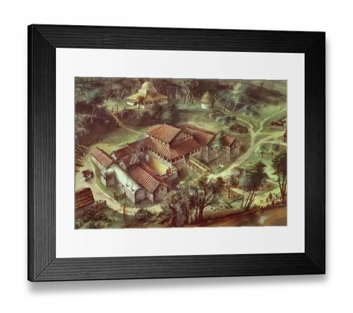 Framed Print : Lullingstone Roman Villa J910044