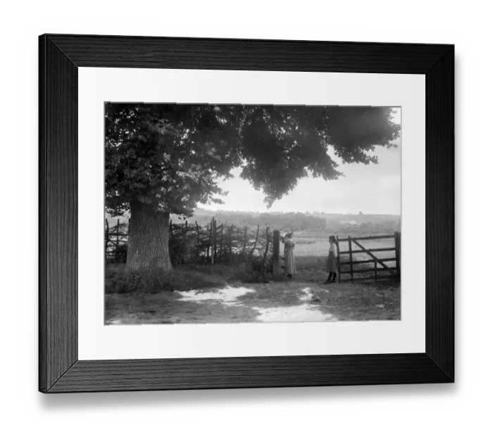 Framed Print : Oxfordshire country gate BB73_00142