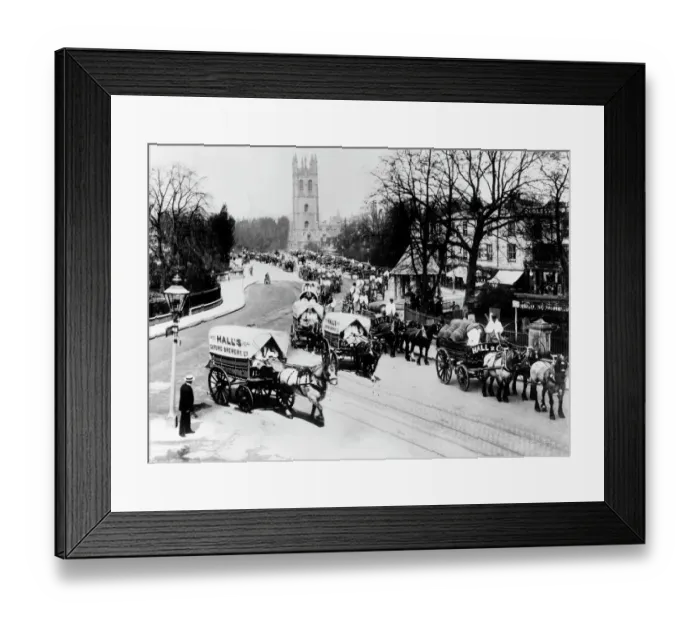 Framed Print : May Day procession in Oxford 1912 BB71_02946