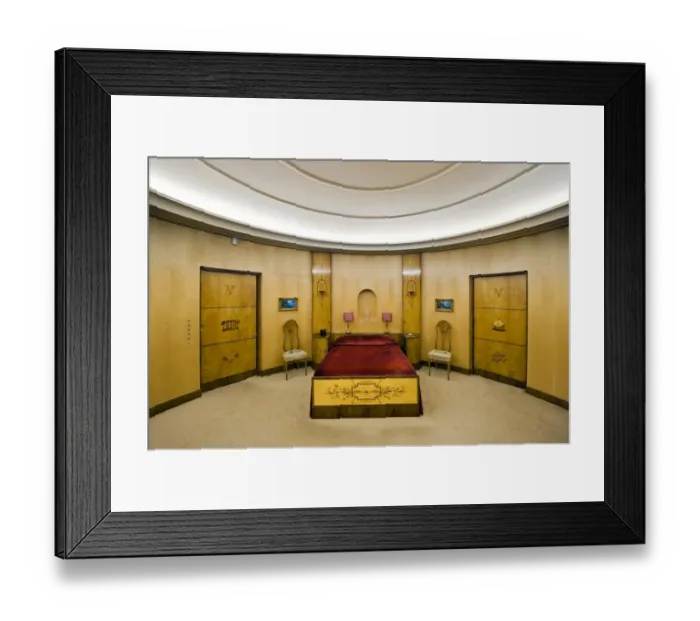 Framed Print : Virginia Courtaulds bedroom, Eltham Palace N100744