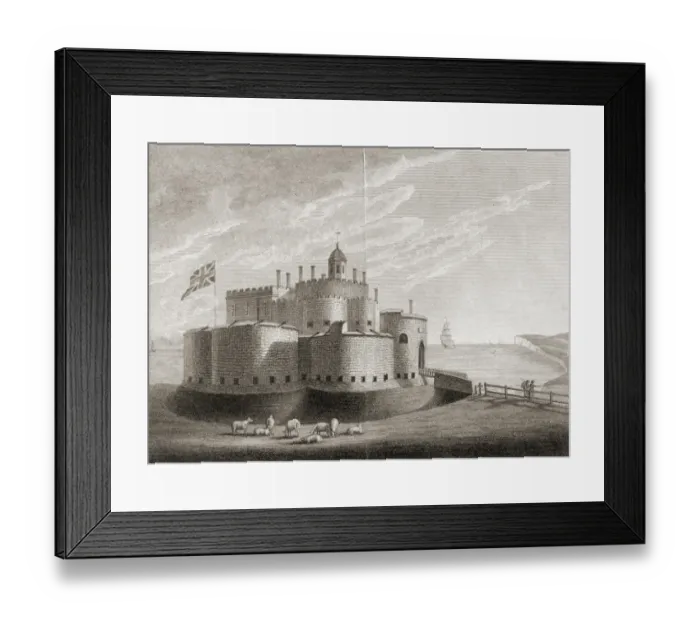 Framed Print : Deal Castle engraving K041008