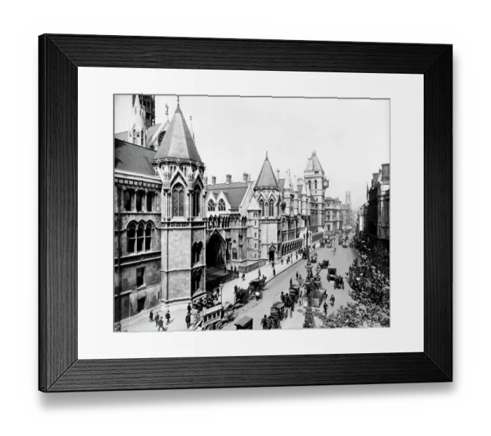 Framed Print : Royal Courts of Justice, London BB95_15544